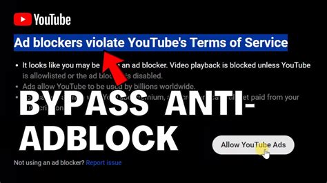 how to bypass adblock detection.